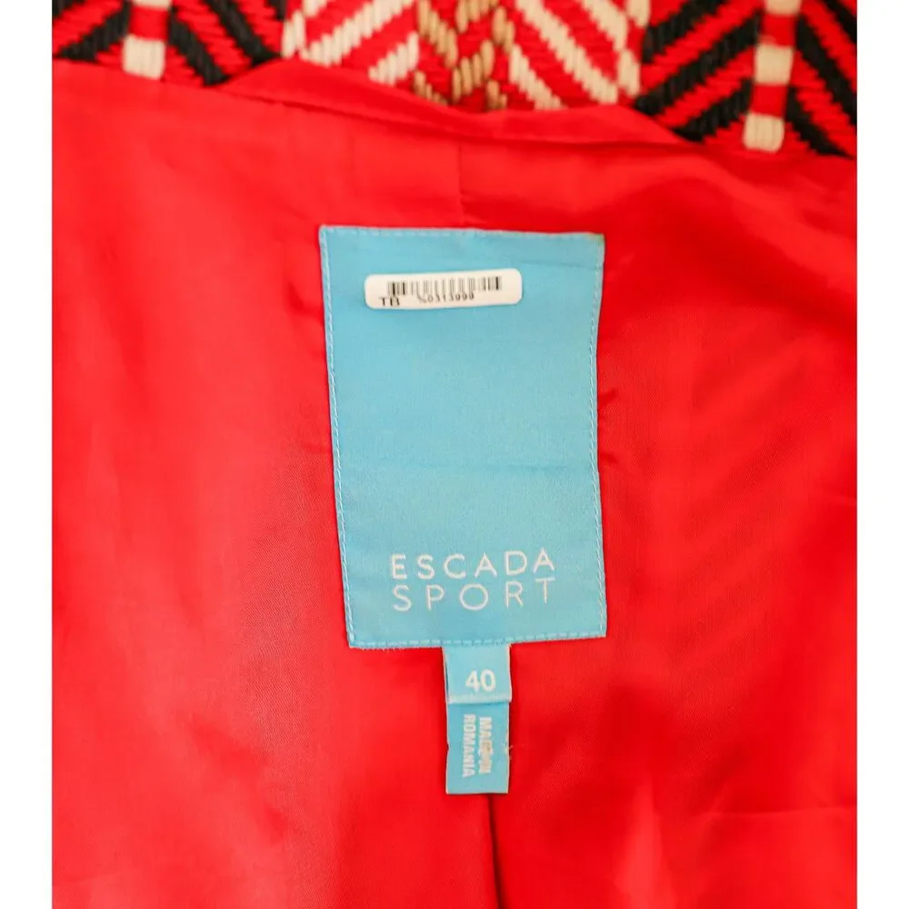 Vintage Escada Wool Coat Size Medium